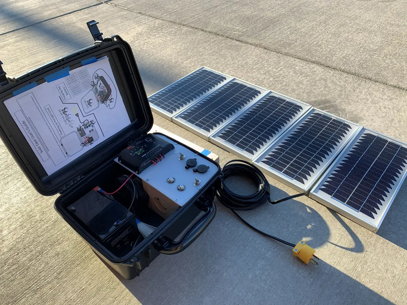 The portable VillageServer kit in its field case